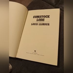 1986 Faux Leather Hardcover Comstock Lode by: Louis L'Amour
